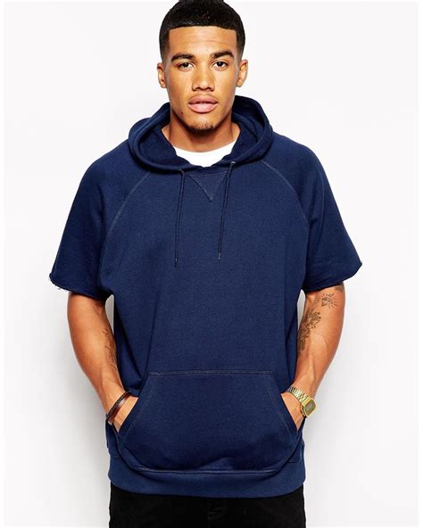 oversized navy blue sweatshirt men.